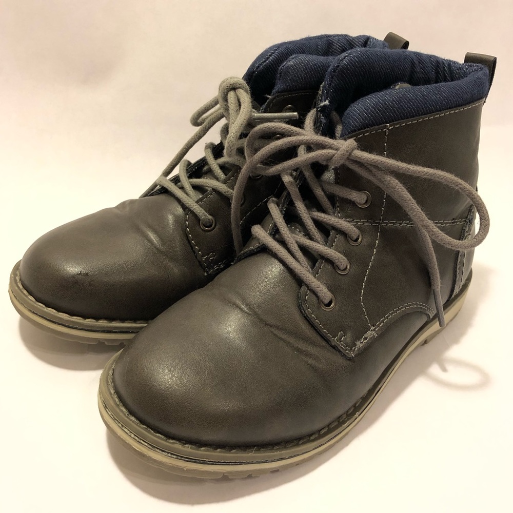 Arizona gray children’s boots - youth 1 AZ Cutter